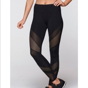 Lorna Jane full length mesh panel tights